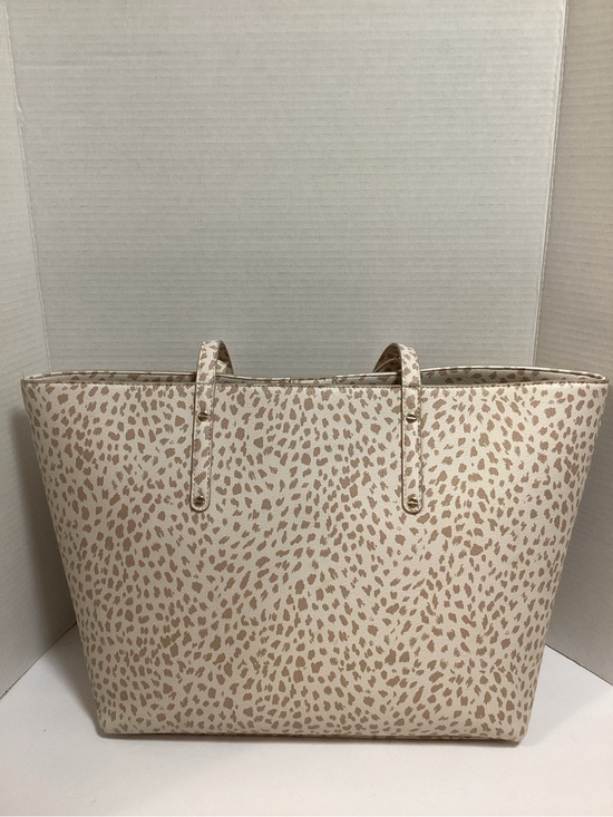 INC International Concepts Handbags - INC International Concepts Cream and Beige Animal Print Tote
